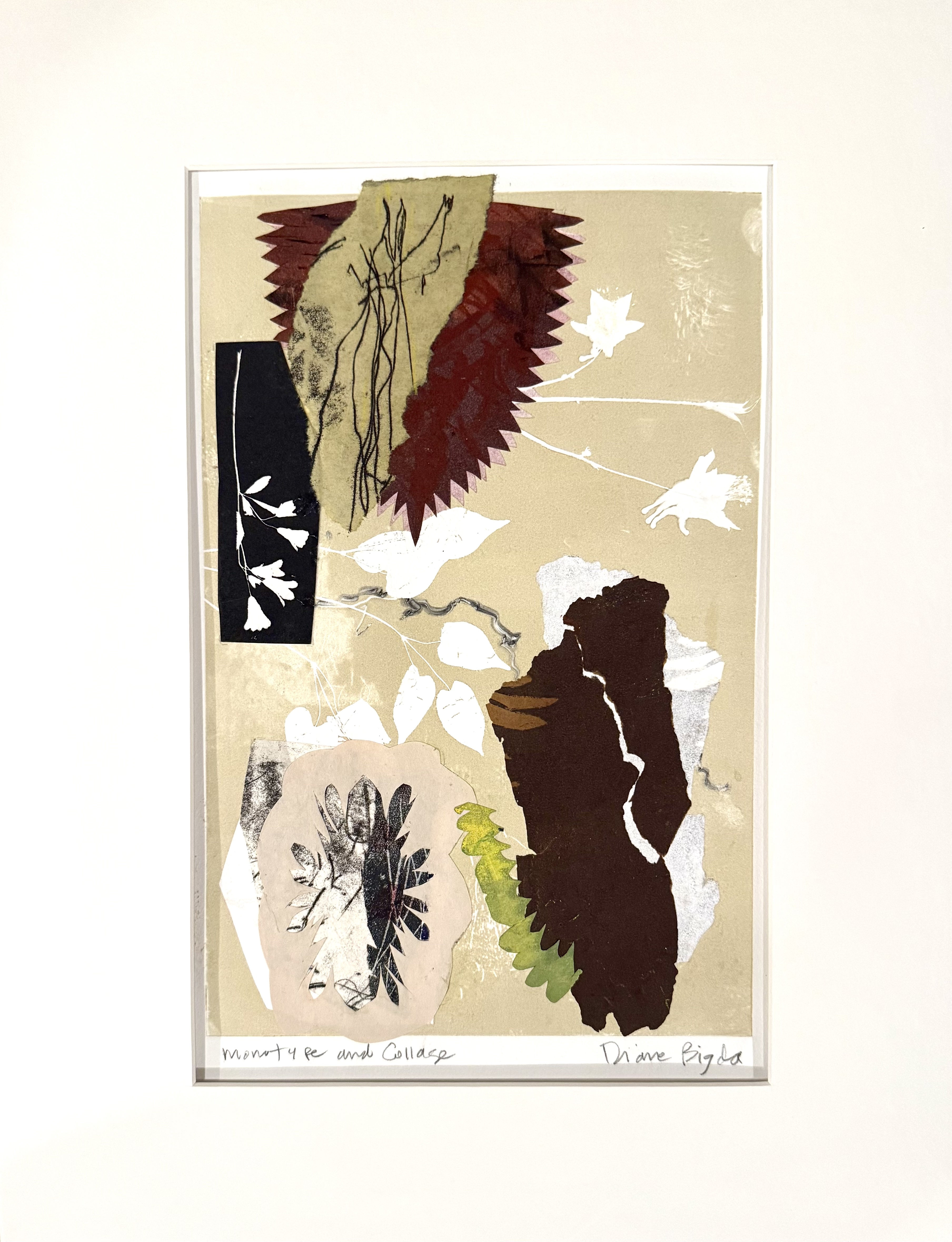 Monotype and Collage by Diane Bigda